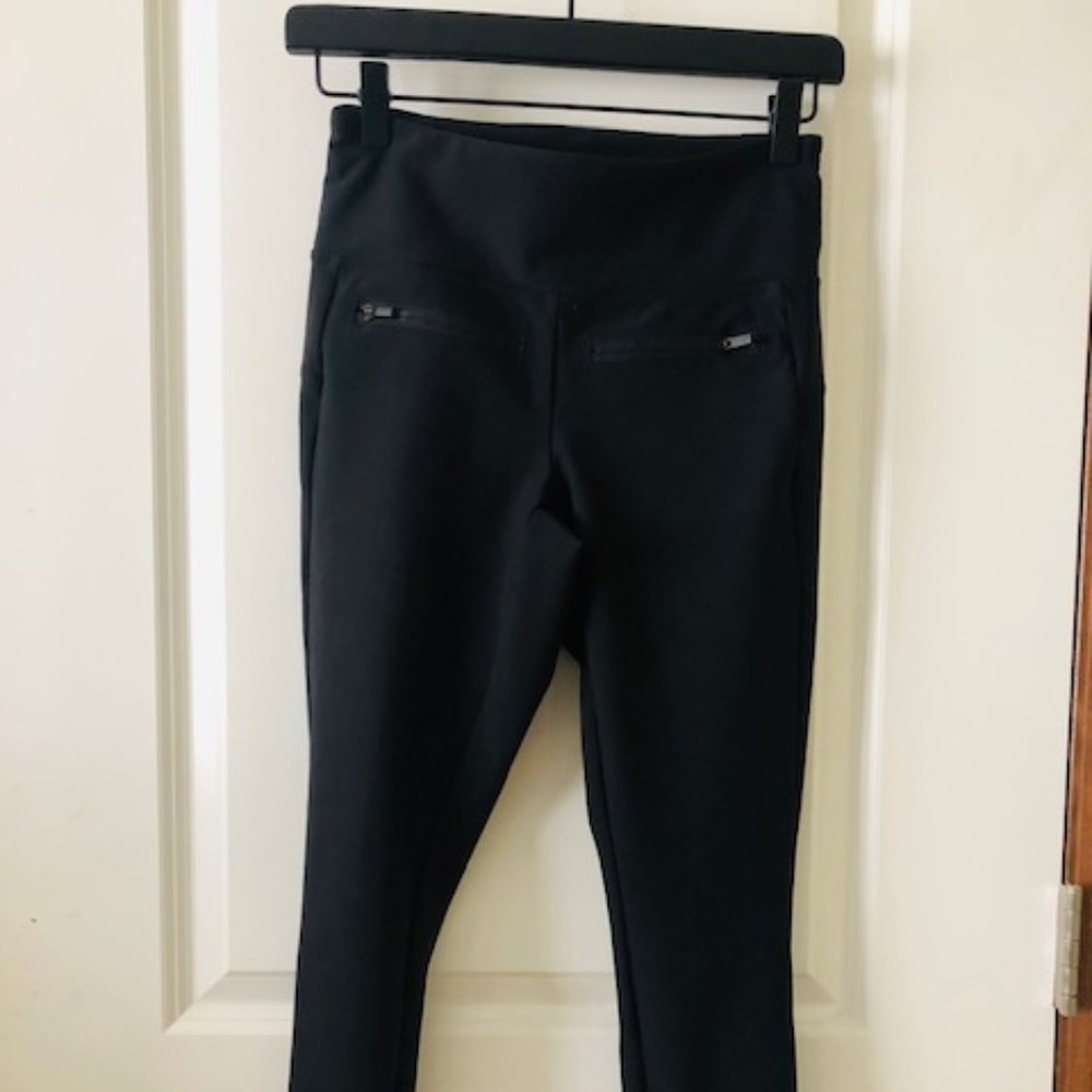 Athleta Skinny Pants Zip Pocket Raw Hem Legging